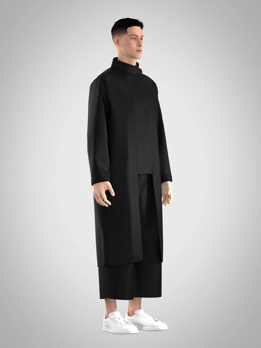 Manteau Taishô - Black - Précommande-0