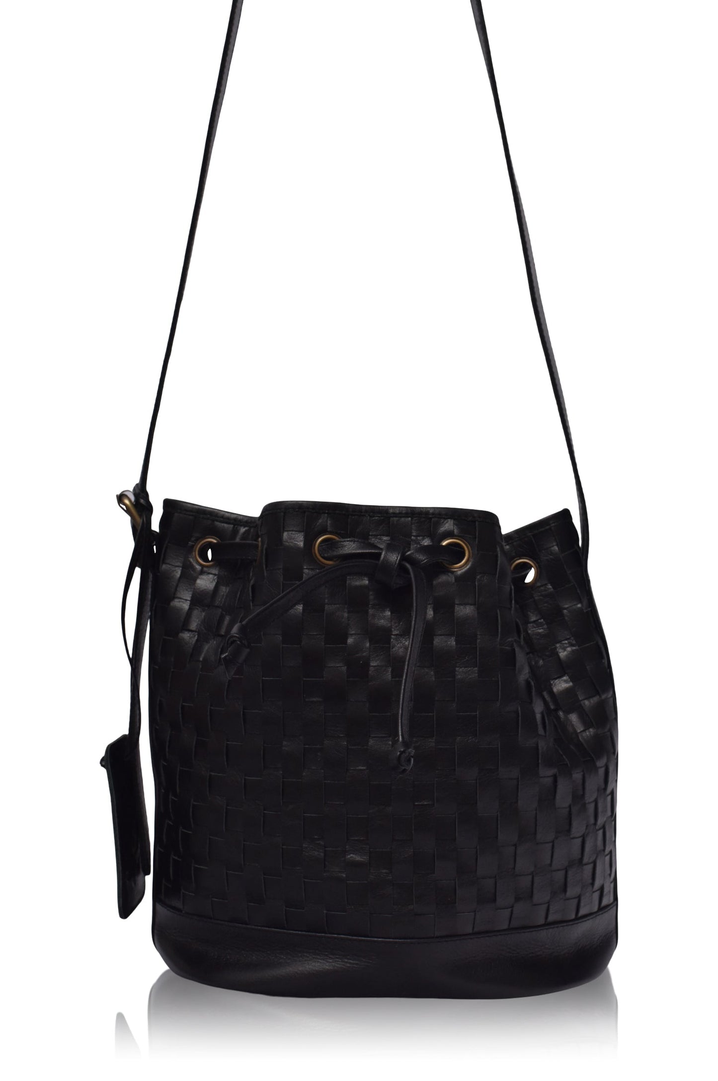 Margo Woven Drawstring Bag-2