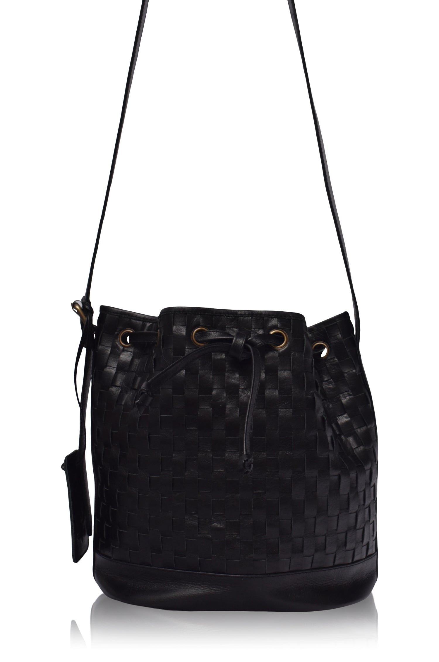 Margo Woven Drawstring Bag-2