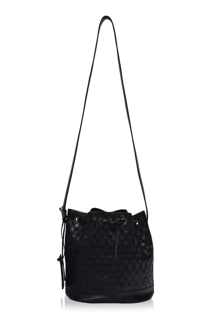 Margo Woven Drawstring Bag-1