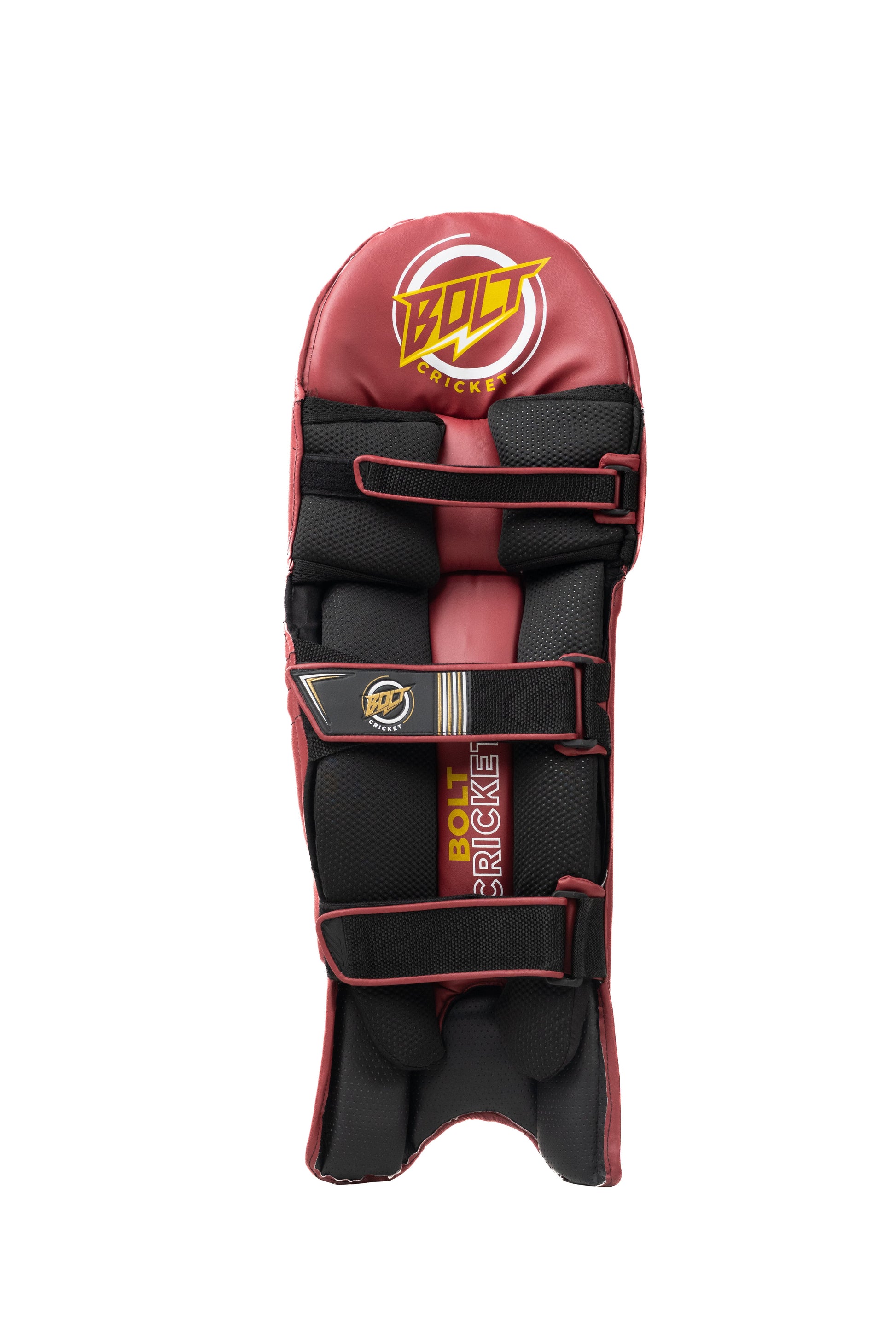 Bolt Apex Batting Pads - Maroon-1