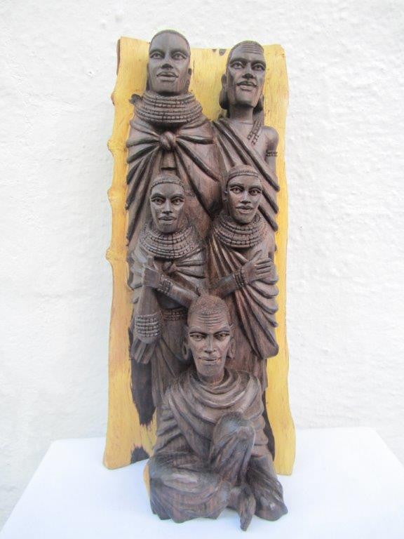 Masai Family Sculpture 1-1