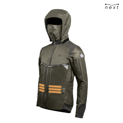 HOMI Next 2.0 Heated Jacket - Black / Navy / Green-2