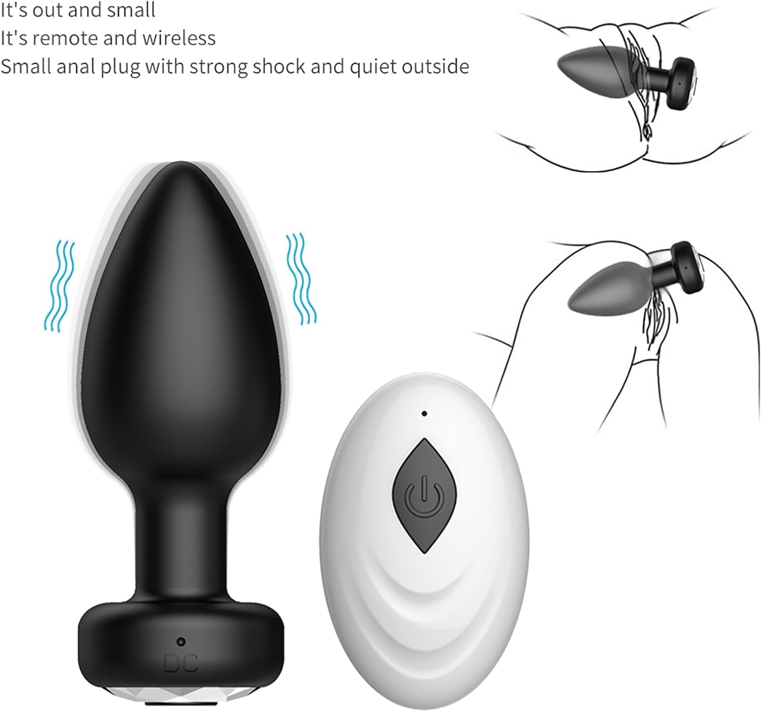 MidnightWhisper Remote Prostate Anal Plug-1