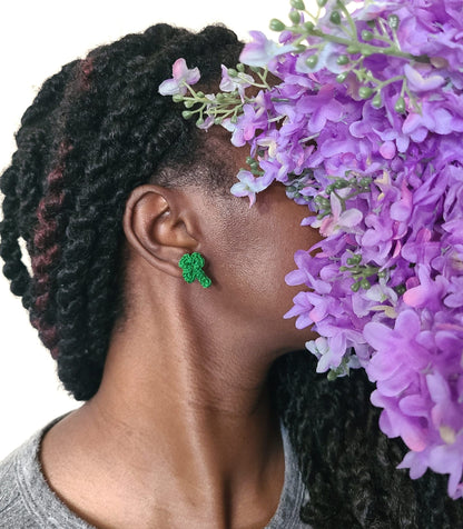 Shamrock Stud Earrings-1