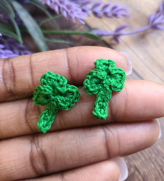 Shamrock Stud Earrings-0