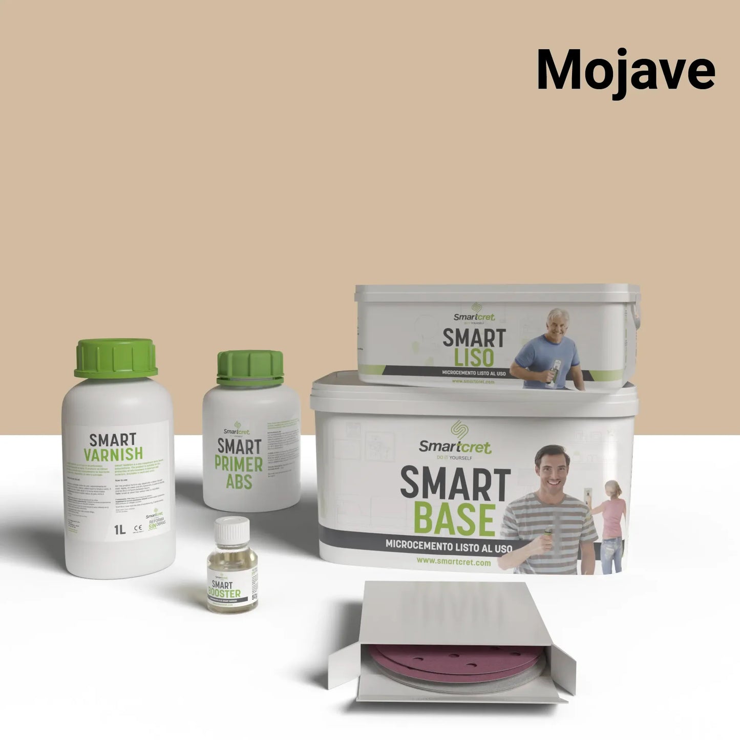 Kit microcemento de 4 m² para paredes de cocina con azulejos-15