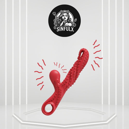 MonsterVibe Clit Stimulation Dildo Vibrator-0