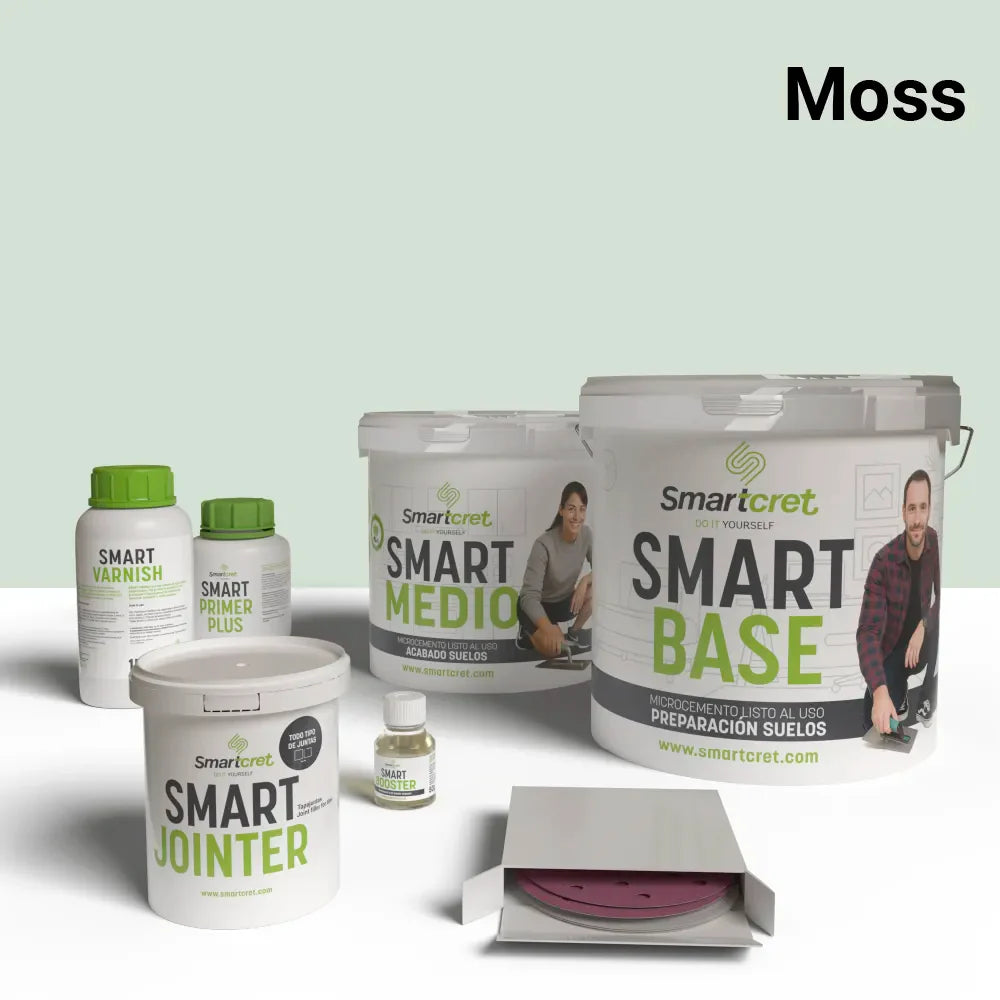 Kit de microcemento para suelos de cocina con azulejos de 4m²-17