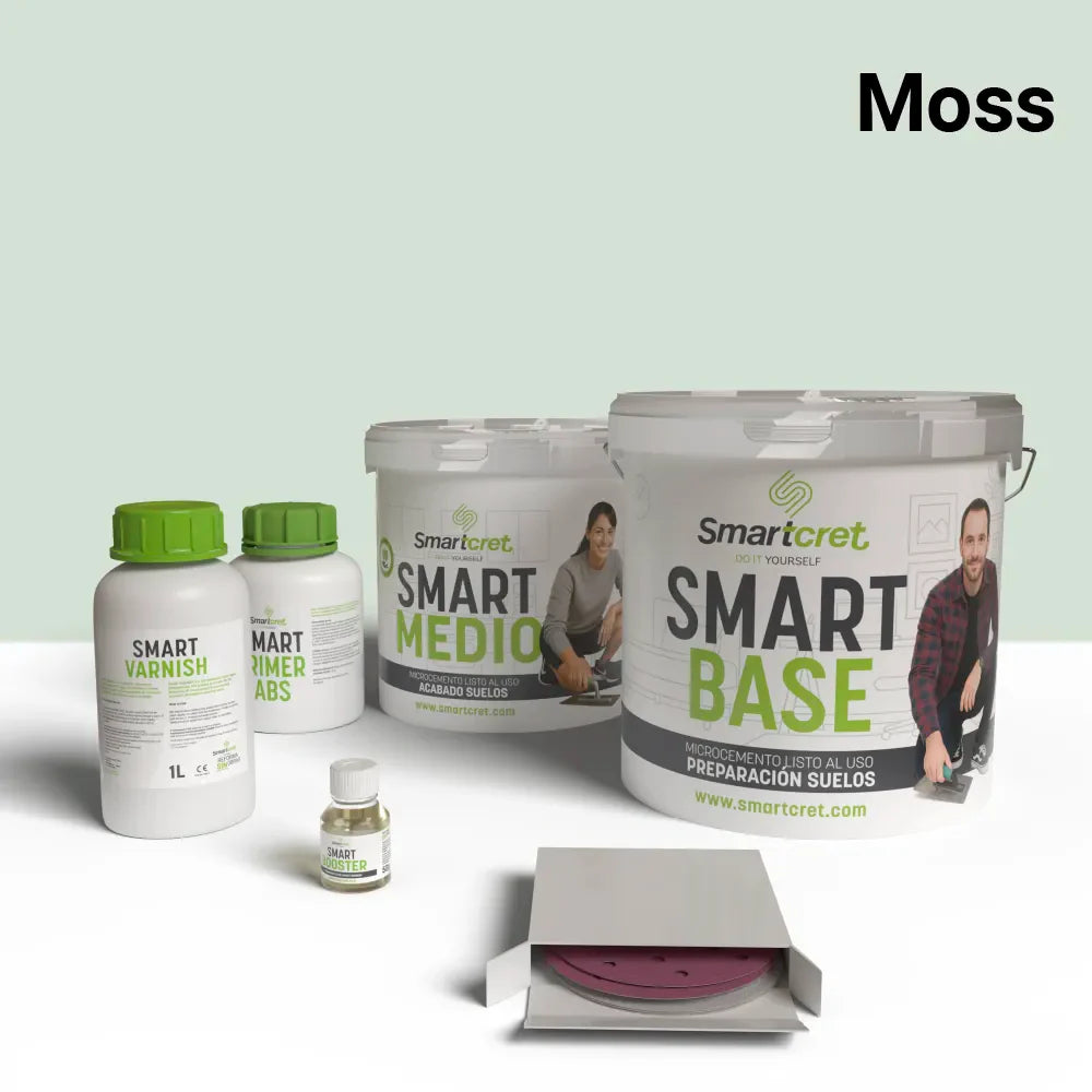 Kit microcemento para suelo de cocina de cemento u hormigón de 4 m²-17