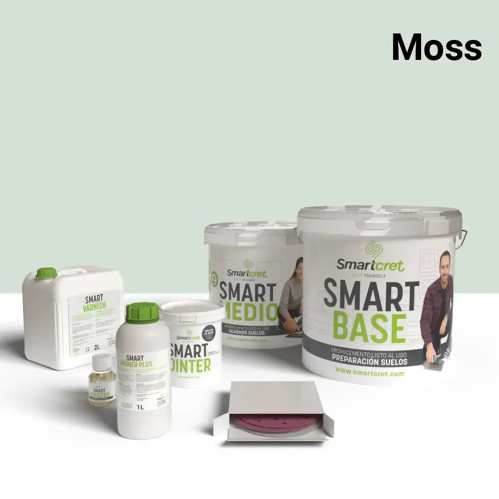 Kit de microcemento para escaleras de azulejos de 8 m²-17