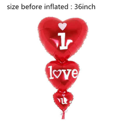 18-Inch Heart-Shaped Aluminum Foil Balloon