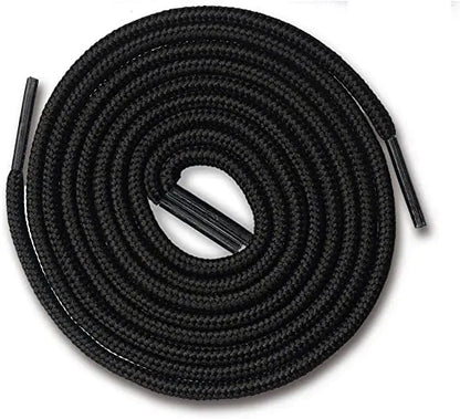 5mm Thick Black Polyester Shoe Laces for Casual Sports