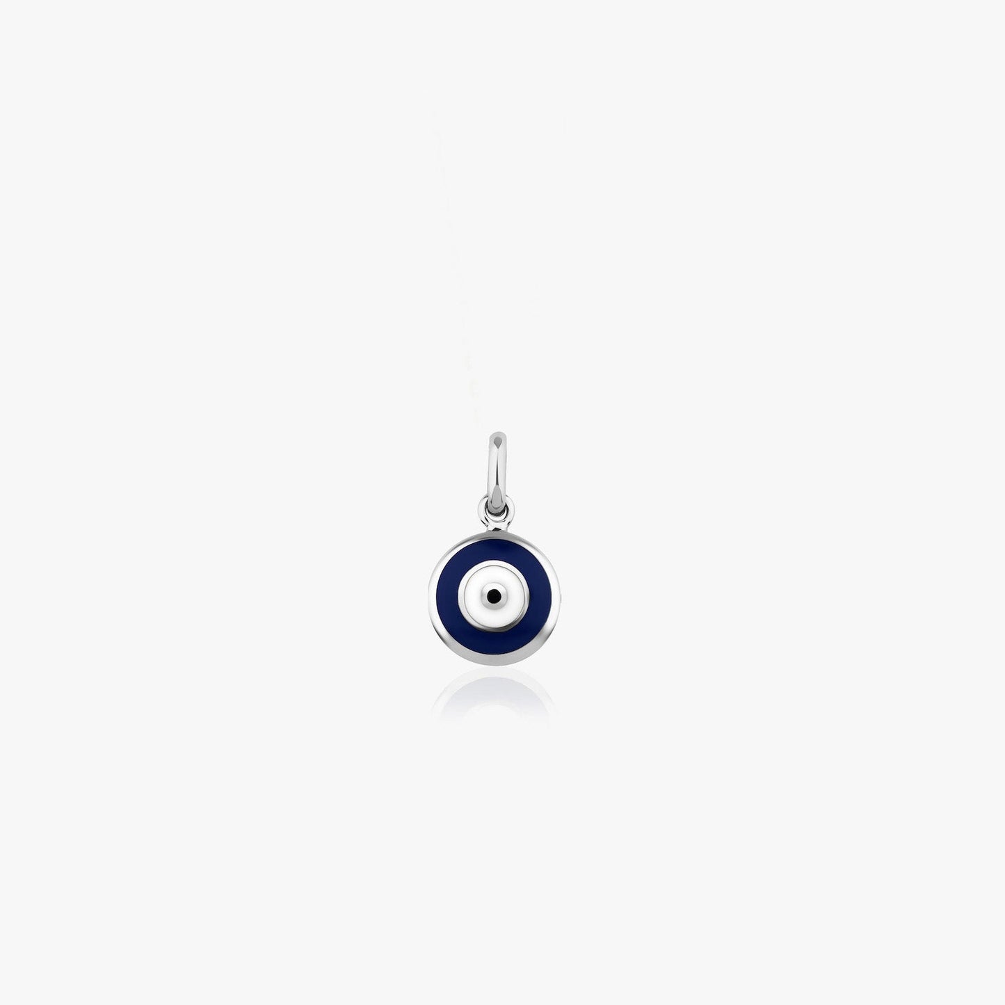 Dark Blue Evil Eye Charm in 14K Gold-3