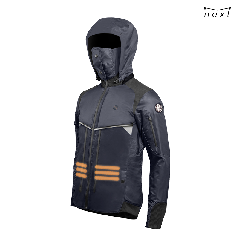 HOMI Next 2.0 Heated Jacket - Black / Navy / Green-1
