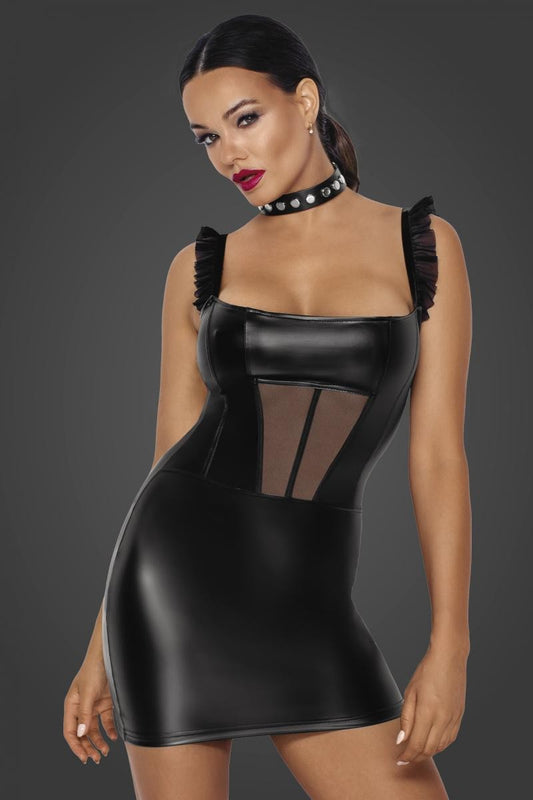 Wetlook Minikleid F257 - 3XL-0