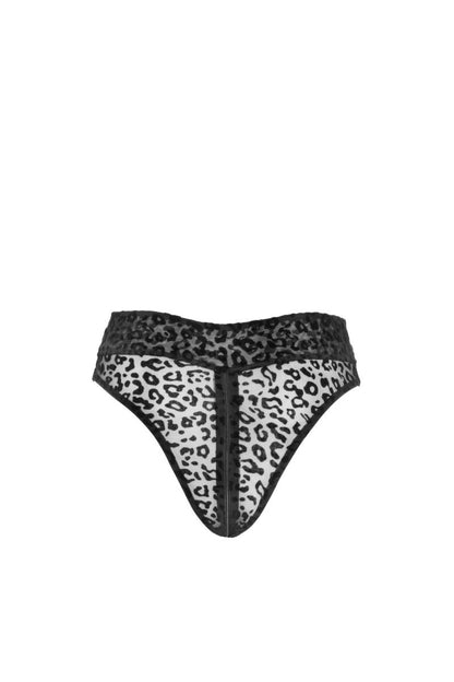 F290 Panty aus Leopardenflock - 3XL-1