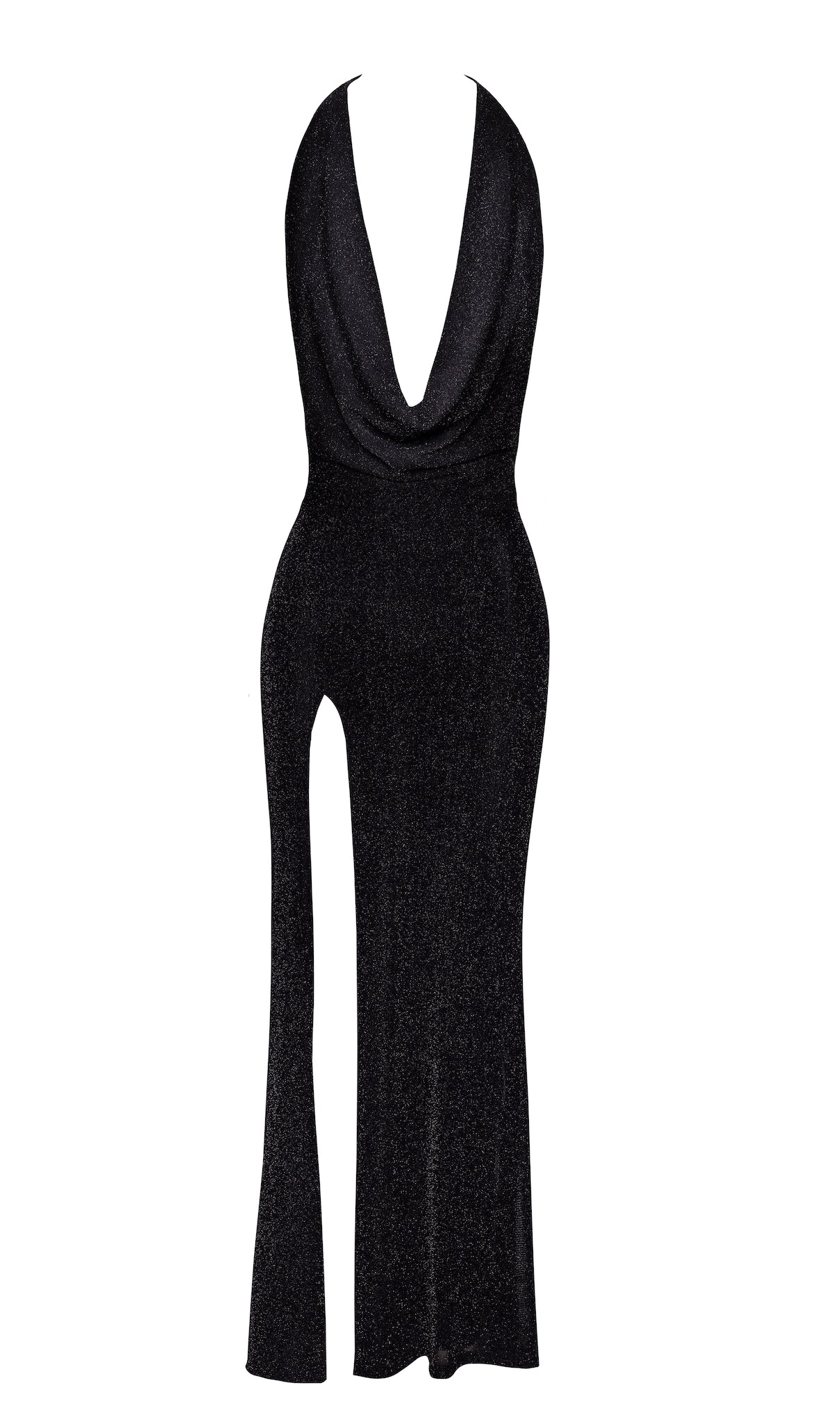 F373 Onyx Liquid Long dress - 3XL-0