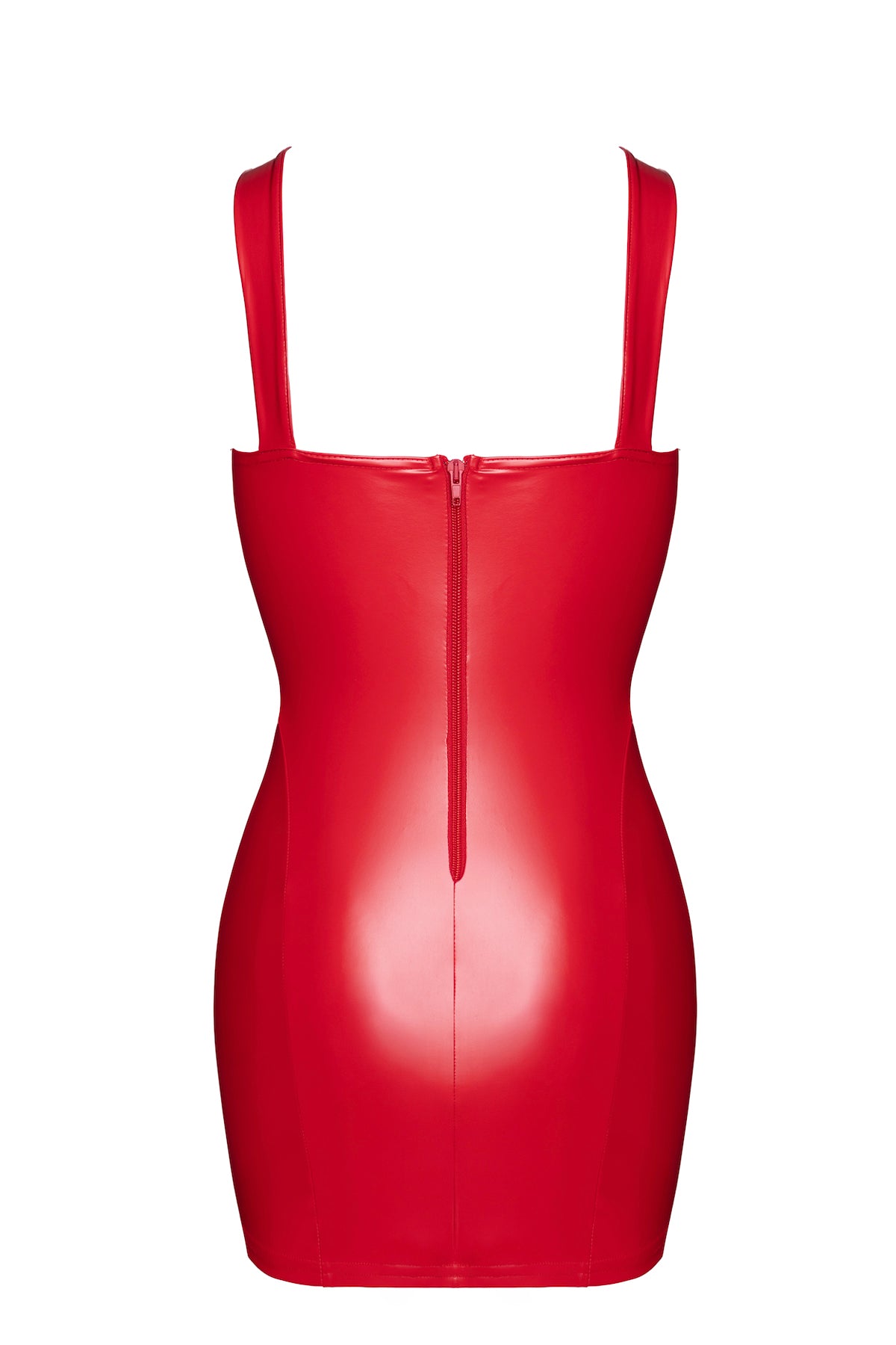 F364 rotes Bombshell Minikleid mit Schnürung - 3XL-1