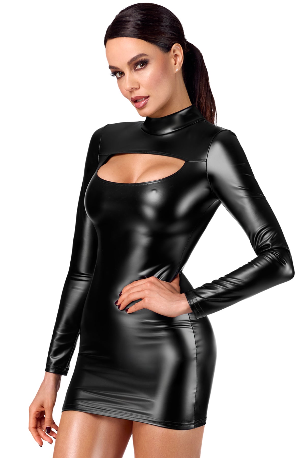 F366 Cut-Out Bodycon Minikleid - 3XL-4