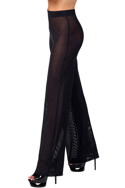 F374 Onyx Sheer Palazzo trousers - 3XL-7