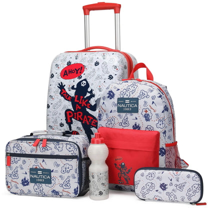 Kids Back to School 18" Carry-on Suitcase Set-5