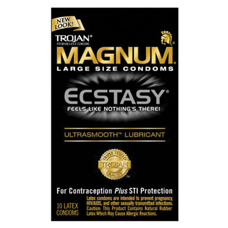 Trojan Ecstasy Magnum Condoms with UltraSmooth Lubricant-0