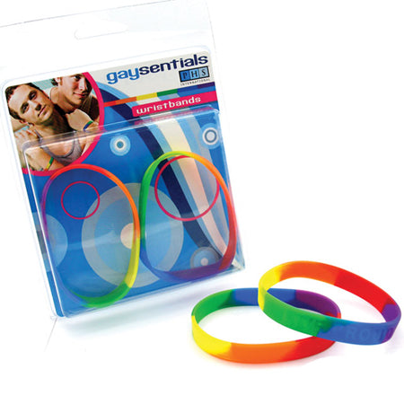 Gaysentials Rainbow Silicone Bracelet Set-0