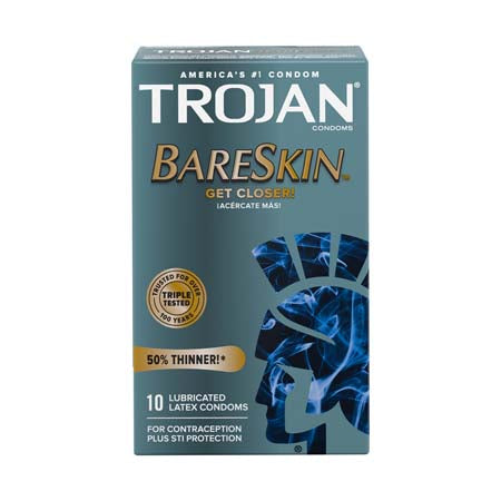 Trojan Bare Skin Lubricated Condoms (10)-0