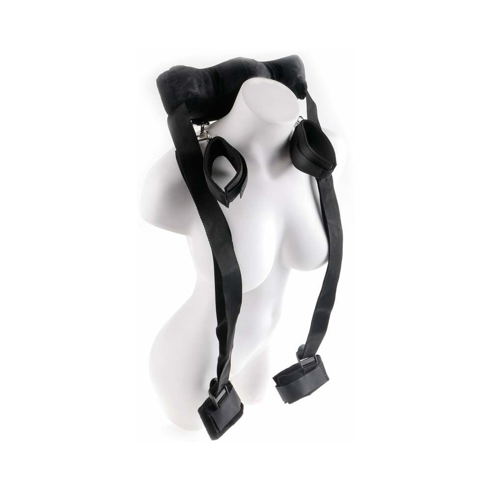 Fetish Fantasy Series Adjustable Position Master with Cuffs Black-0