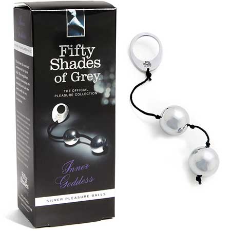 Fifty Shades of Grey Inner Goddess Silver Metal Balls Kegel Trainer-0