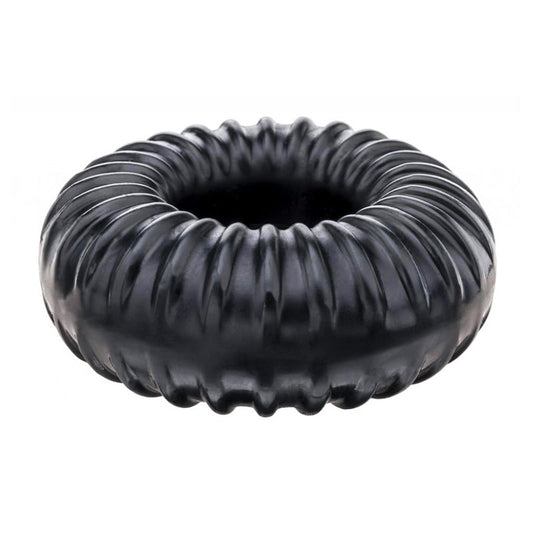 Ribbed Ring - Black-0