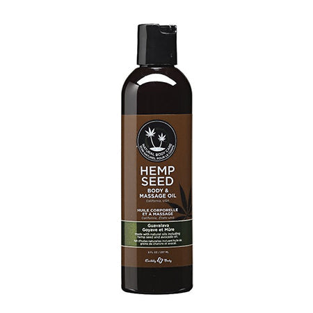 Earthly Body Hemp Seed Massage Oil Guavalava 8 oz.-0