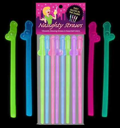Glow-in-the-Dark Naughty Straws 8-Pack-0