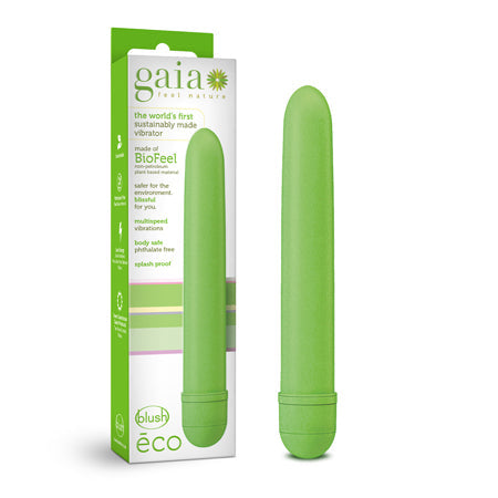 Gaia Eco Slimline Vibrator Green-0