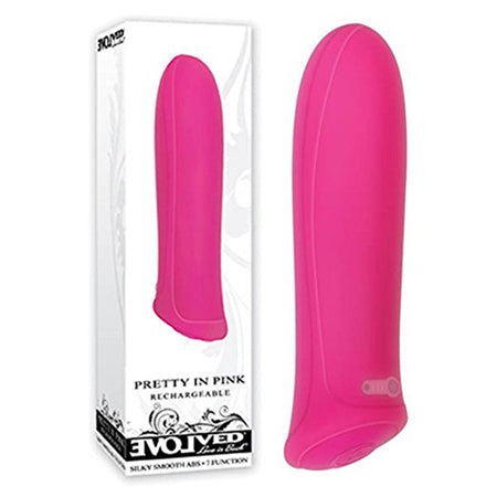 Evolved Pretty in Pink Rechargeable Silicone Bullet Vibrator-0