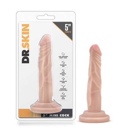 Dr. Skin Mini Realistic 5 in. Dildo Beige-0