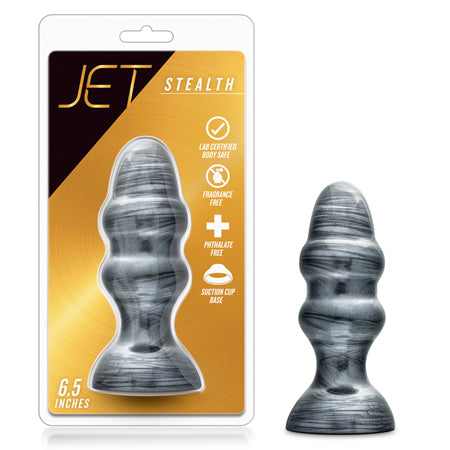 Jet Stealth 6.5 in. Anal Plug Carbon Metallic Black-0
