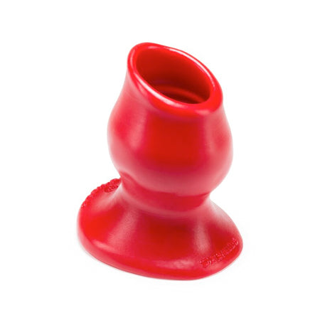OxBalls Pighole-3, Hollow Plug, Large, Red-0