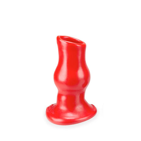 OxBalls Pig Hole Deep-1, Hollow Plug, Small, Red-0