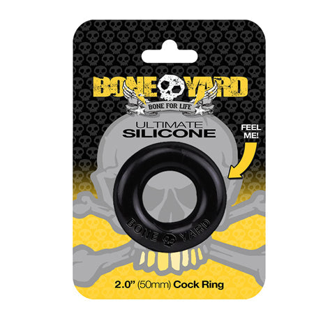 Boneyard Ultimate Silicone Cock Ring Black-0