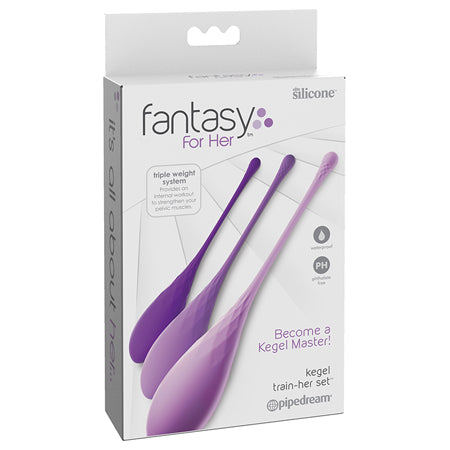 Fantasy For Her 3-Piece Silicone Kegel Train-Her Set-0