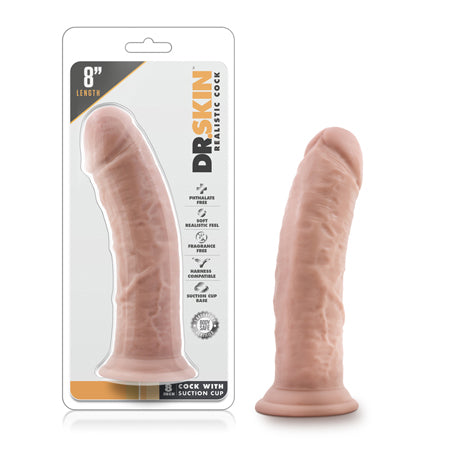 Dr. Skin Realistic 8 in. Dildo Beige-0