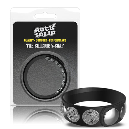 Rock Solid Silaflex 5-Snap (Adjustable) Black-0