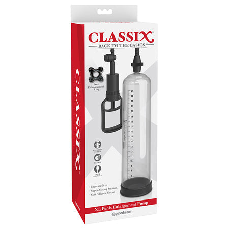 Classix XL Penis Enlargement Pump Clear/Black-0