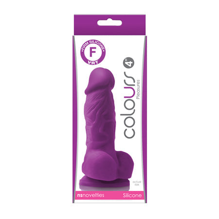 Colours Pleasures 4 in. Dildo Purple-0