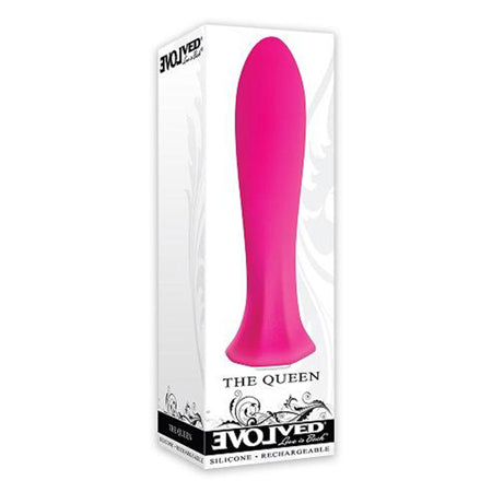 Evolved The Queen Rechargeable Silicone Mini Vibrator Pink-0