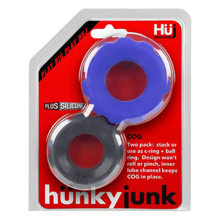 Hunkyjunk COG 2 size c-ring, pack, cobalt / tar-0