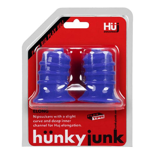 Hunkyjunk ELONG nipsuckers, cobalt-0