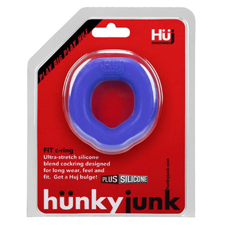 Hunkyjunk FIT ergo c-ring, cobalt-0